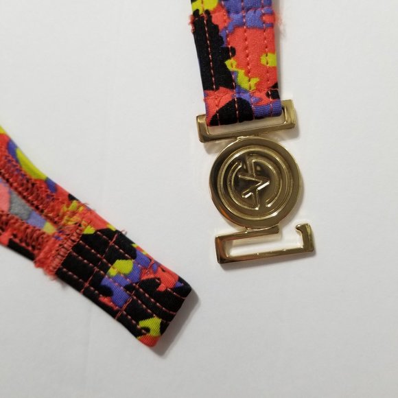 Victoria's Secret bikini top Large halter strapless bandeau abstract print beach - Picture 14 of 15